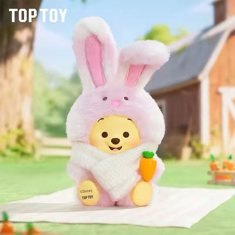 TOPTOY Disney Winnie the Pooh Happy Farm Animal Collection blind box - POPBOXSS