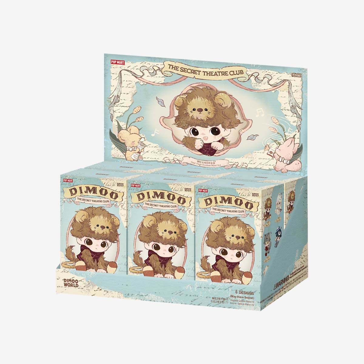 DIMOO The Secret Theatre Club Series - Vinyl Plush Pendant Blind Box - POPBOXSS
