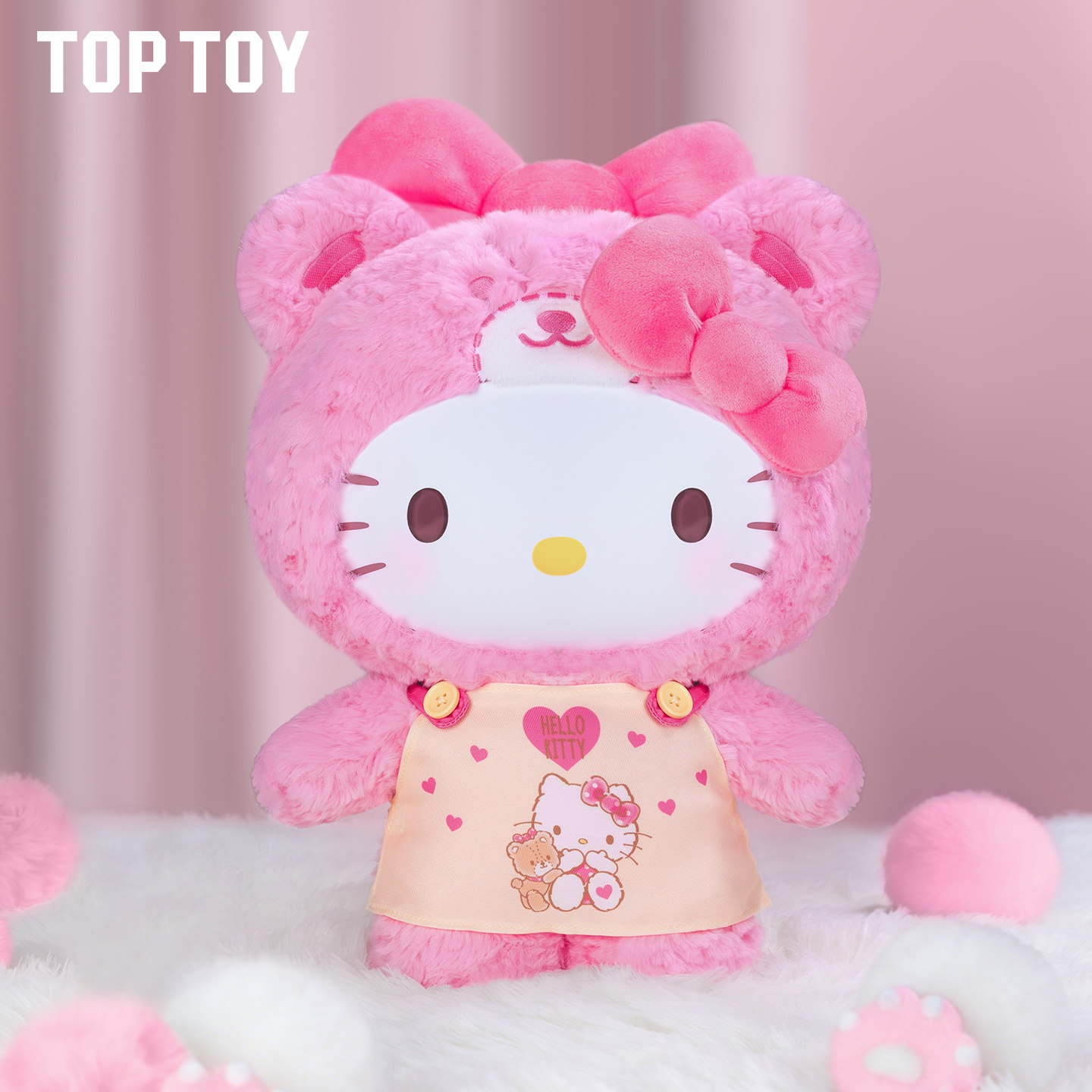 TOP TOY HELLO KITTY Caramel Pajamas peach Pajamas plush toys - POPBOXSS