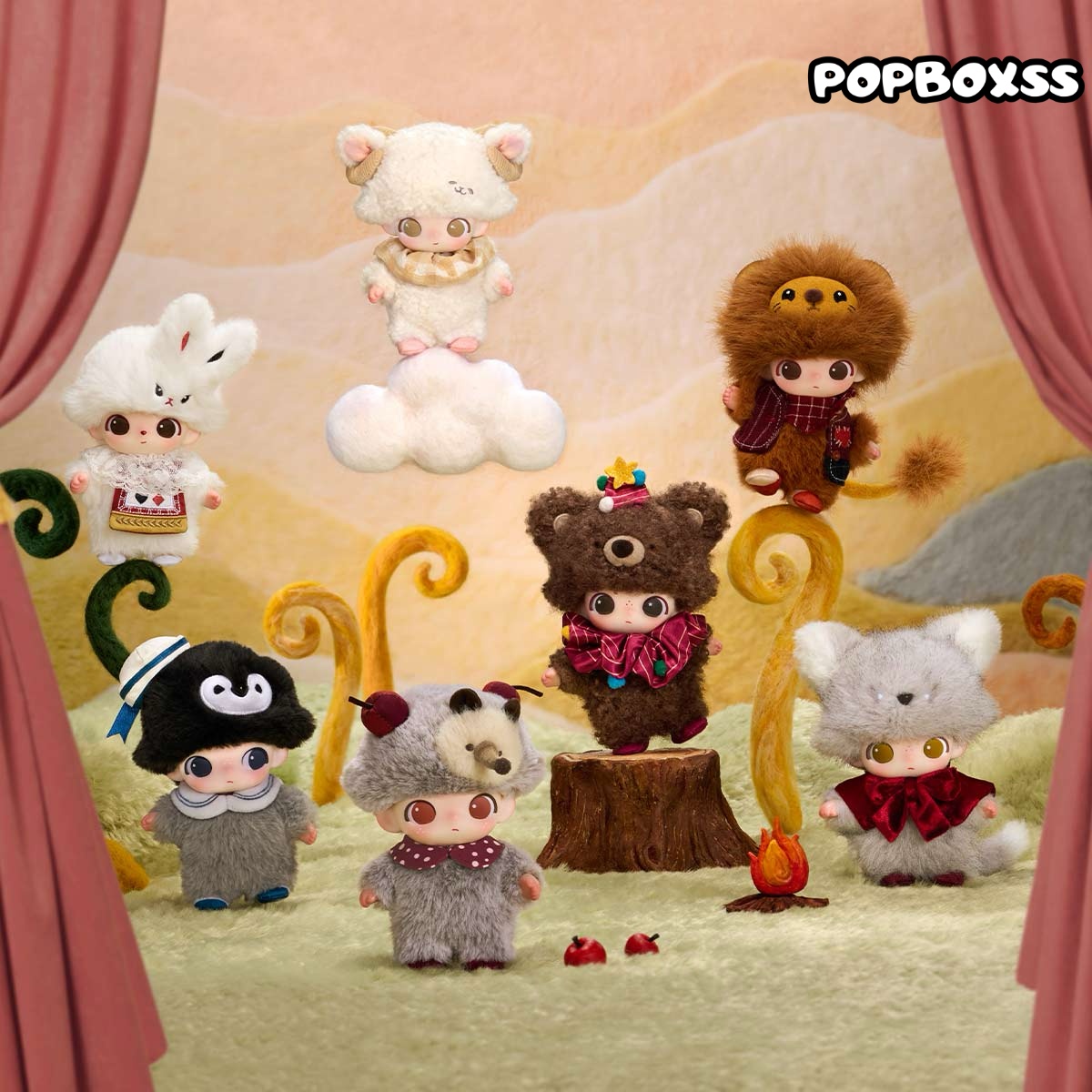 DIMOO The Secret Theatre Club Series Vinyl Plush Pendant Blind Box (PRE-ORDER) - POPBOXSS