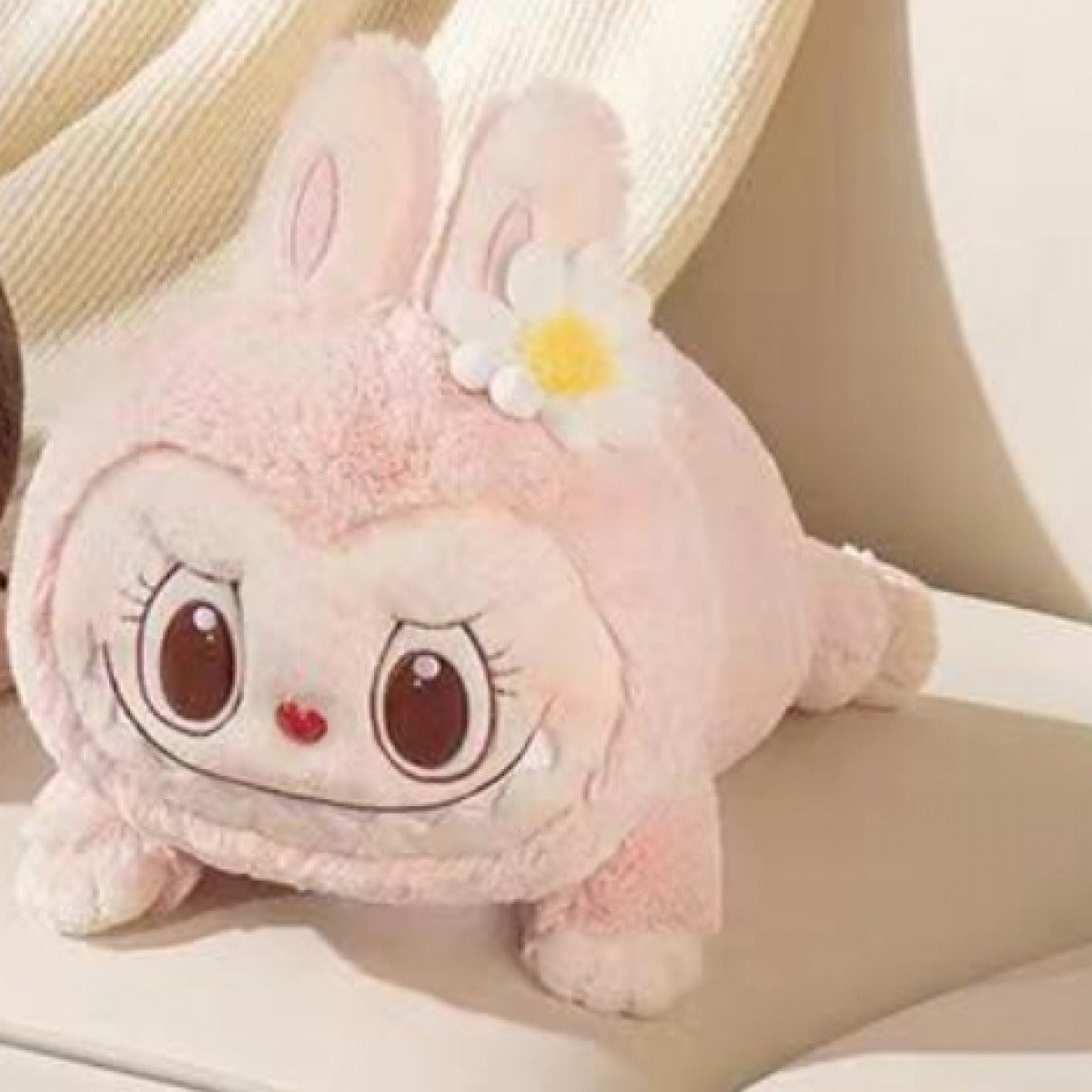 The Momsters Classic Series-Labubu Sweet Sleep Lying Plush Doll - POPBOXSS