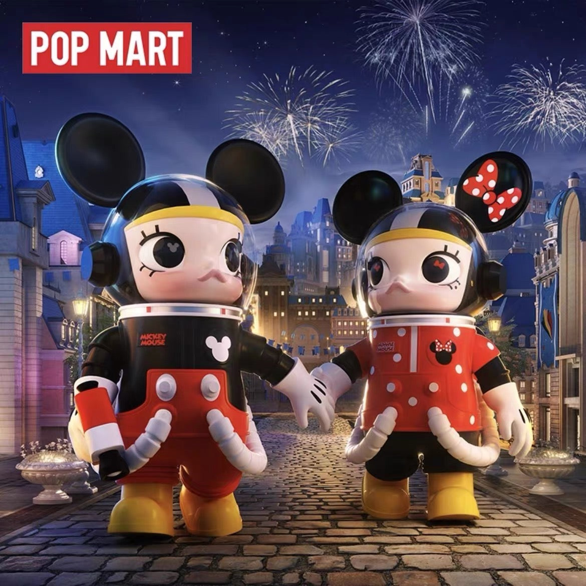 POP MART MEGA SPACE MOLLY 400% MINNIE & MICKEY 400% Series - POPBOXSS