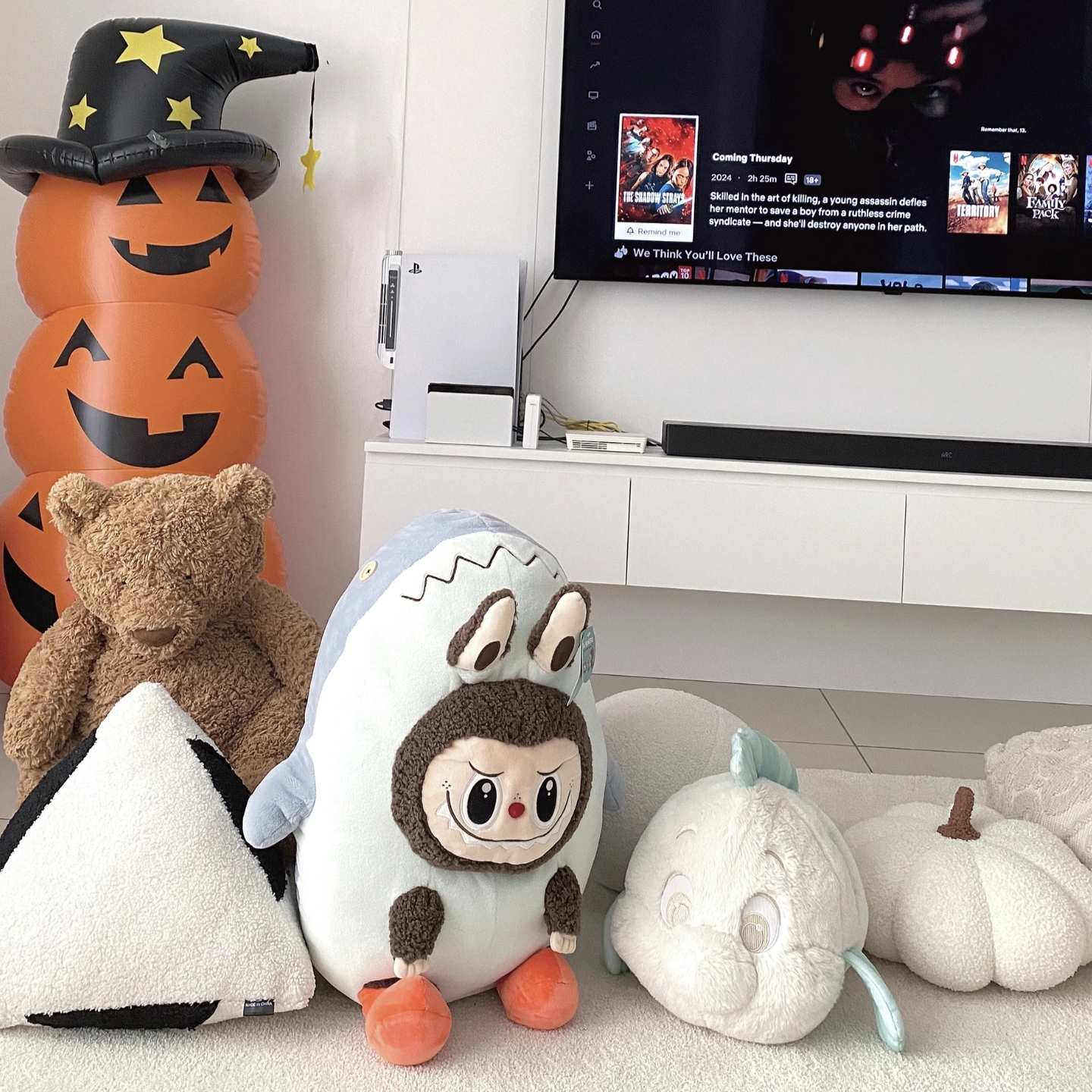 Pop Mart Beijing City Park Limited Edition labubu shark pillow accessories - POPBOXSS