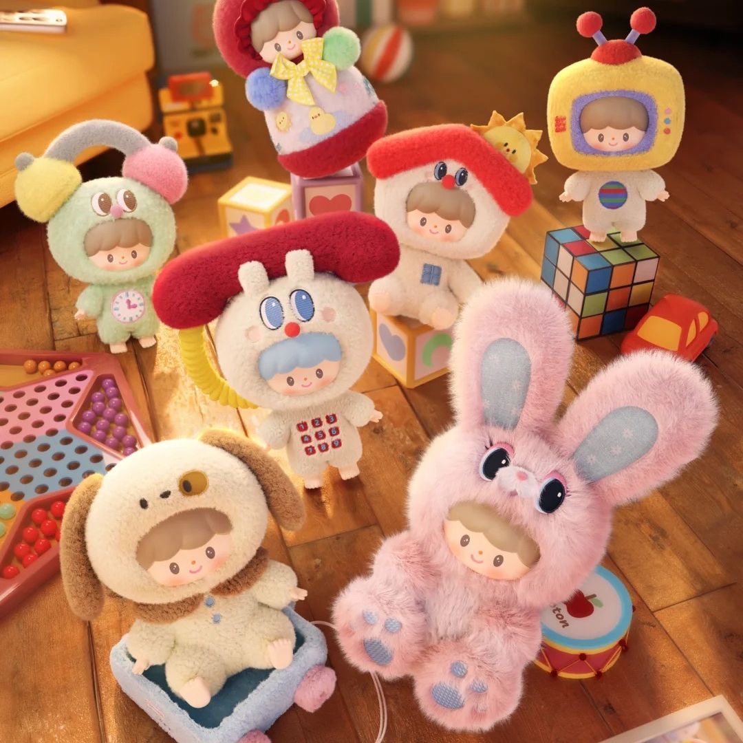 Zzoton Happy Childhood Series Plush Dolls, Blind Box - POPBOXSS