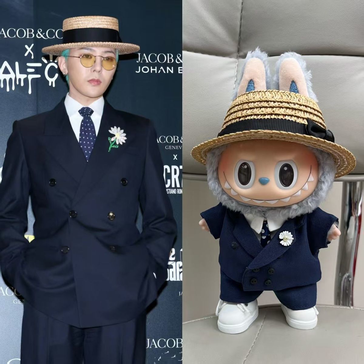 G-Dragon's same style labubu doll clothes（No doll）labubu clothes - POPBOXSS