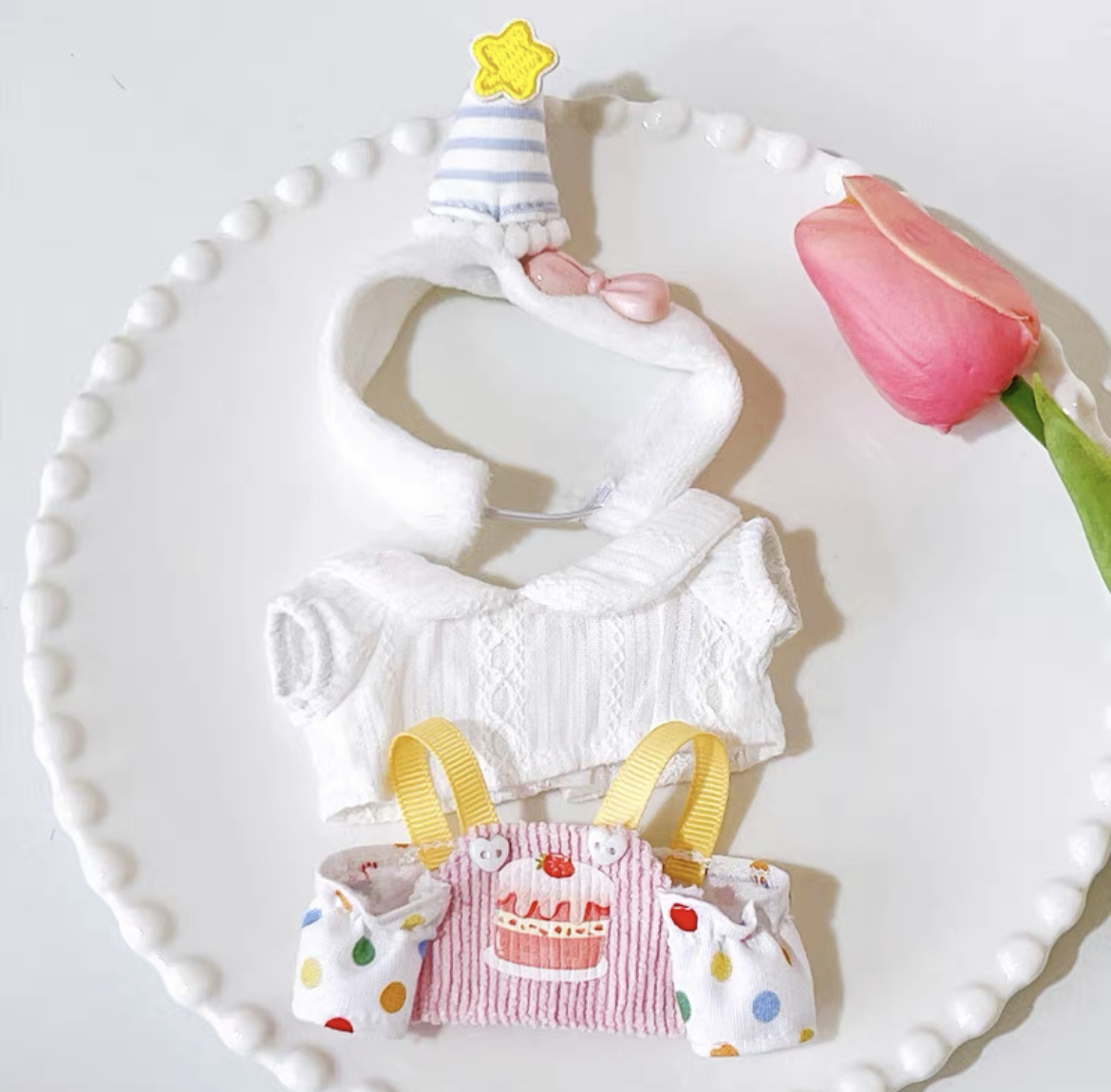 labubu baby clothes 10cm17cm sitting party first generation second generation labubu clothes suit butter cookies(No Dolls)labubu clothes - POPBOXSS