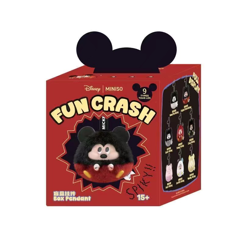 DSN-Mickey Fun Crash Series Vinly Plush Pendant Dolls, Blind Box - POPBOXSS