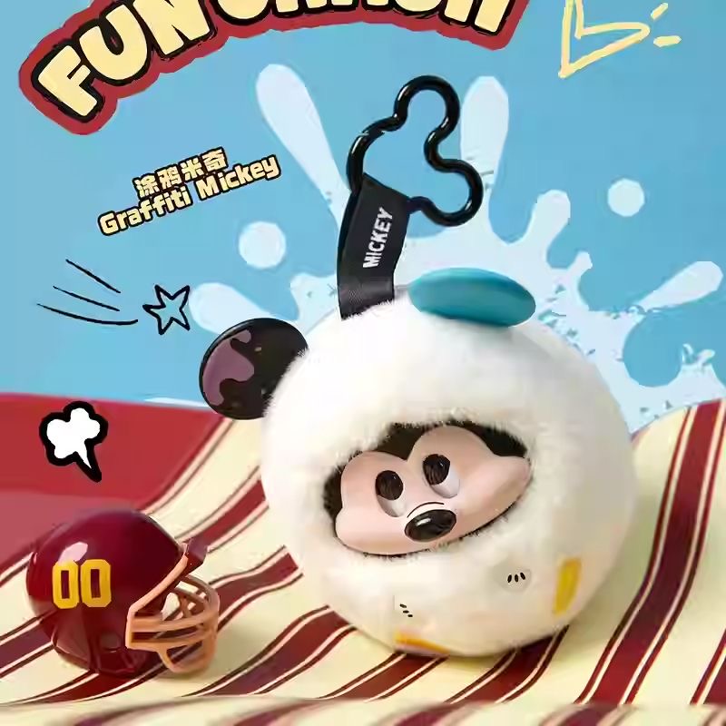DSN-Mickey Fun Crash Series Vinly Plush Pendant Dolls, Blind Box - POPBOXSS