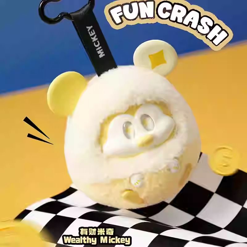 DSN-Mickey Fun Crash Series Vinly Plush Pendant Dolls, Blind Box - POPBOXSS