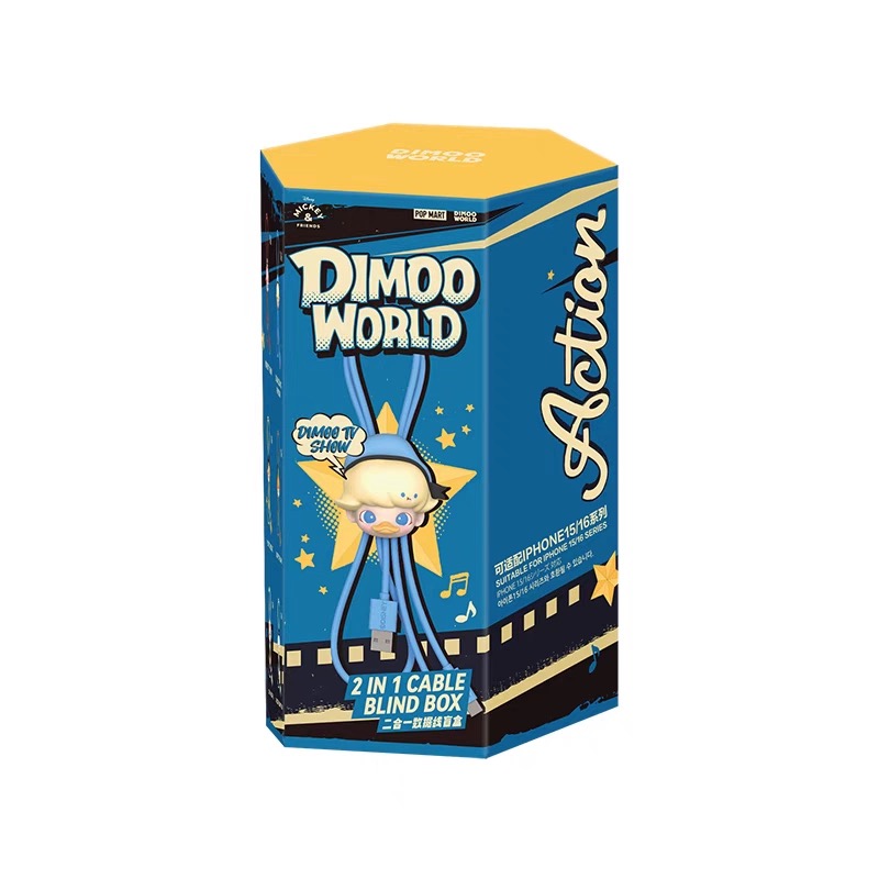 POP MART DIMOO WORLD × DSN Series-2 in 1 Cable, Blind Box - POPBOXSS