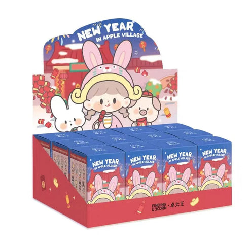 zZoton New Year In Apple Village Series Figures, Blind Box - POPBOXSS