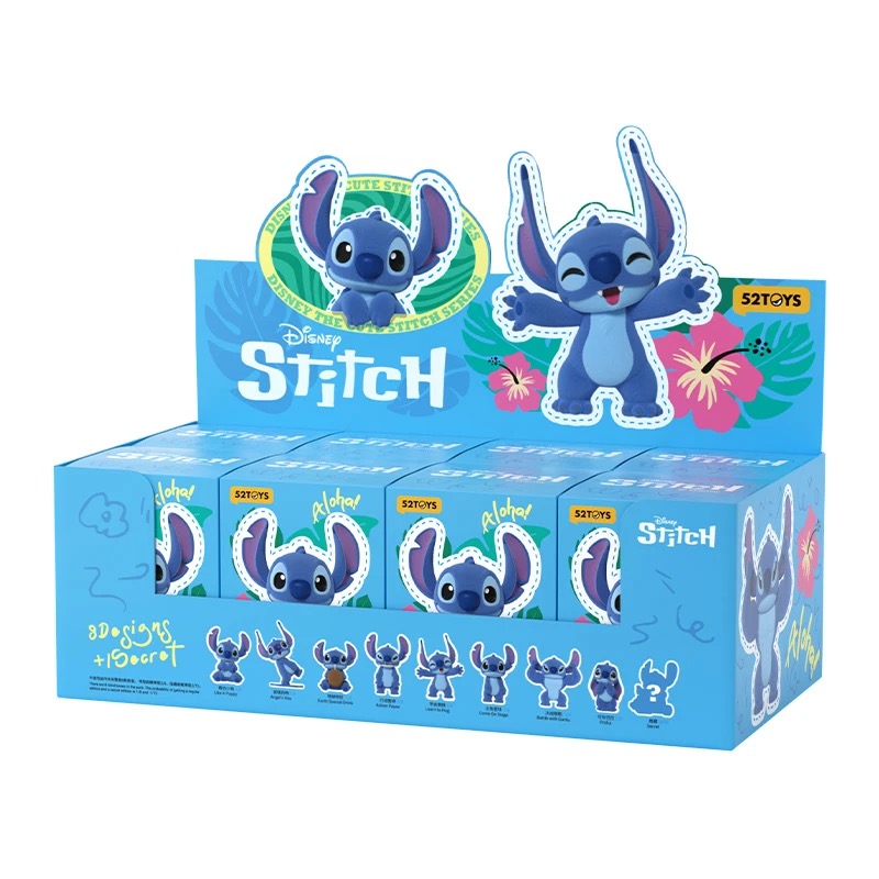 52TOYS Stitch Weird and Cute Series Fuzzy Figures, Blind Box - POPBOXSS