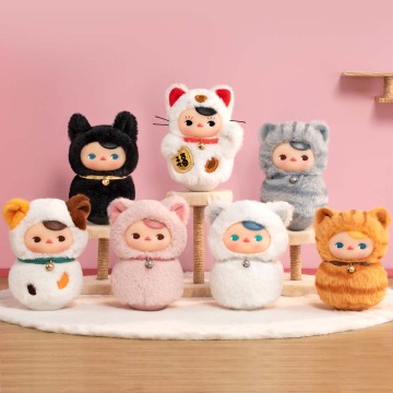 PUCKY Roly-Poly Kitty Series-Vinyl Plush Blind Box - POPBOXSS