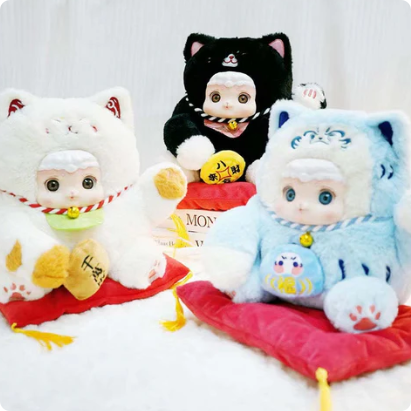 Lucky Meow Series Plush Doll, Blind Box - POPBOXSS