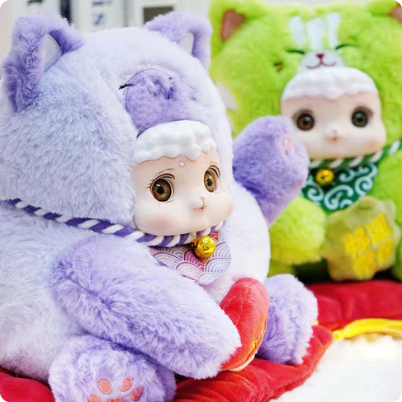 Lucky Meow Series Plush Doll, Blind Box - POPBOXSS