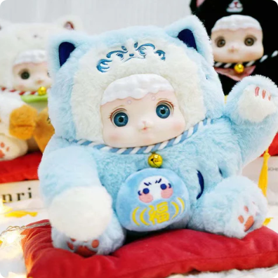 Lucky Meow Series Plush Doll, Blind Box - POPBOXSS