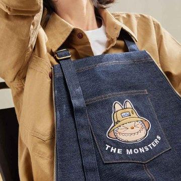 THE MONSTERS FALL IN WILDSERlES-Denim Apron Bag - POPBOXSS