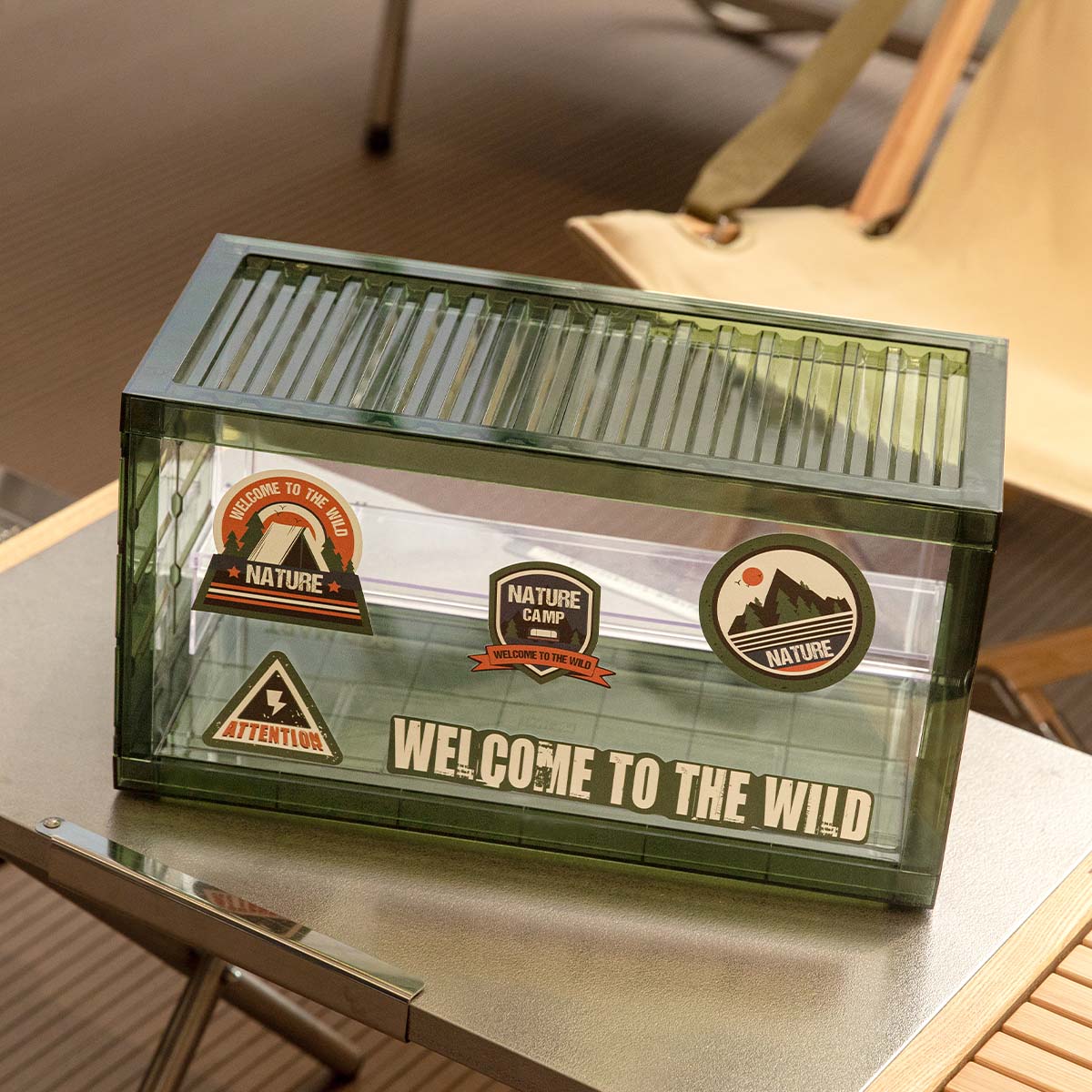 POP MART Assembled Display Container (Transparent Green) - POPBOXSS