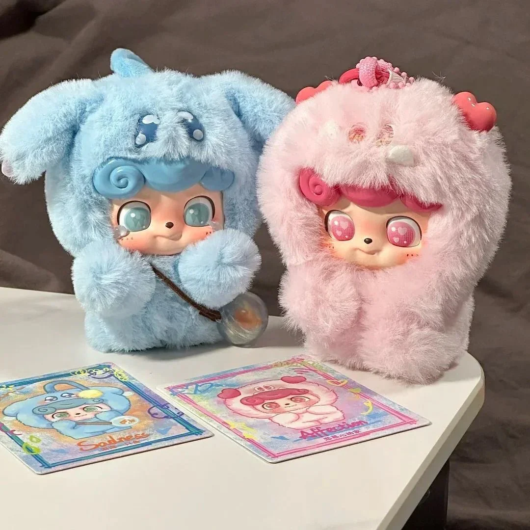 Q Kid Emotional Hairy Monsters Series Pendant Plush Dolls. Blind Box - POPBOXSS