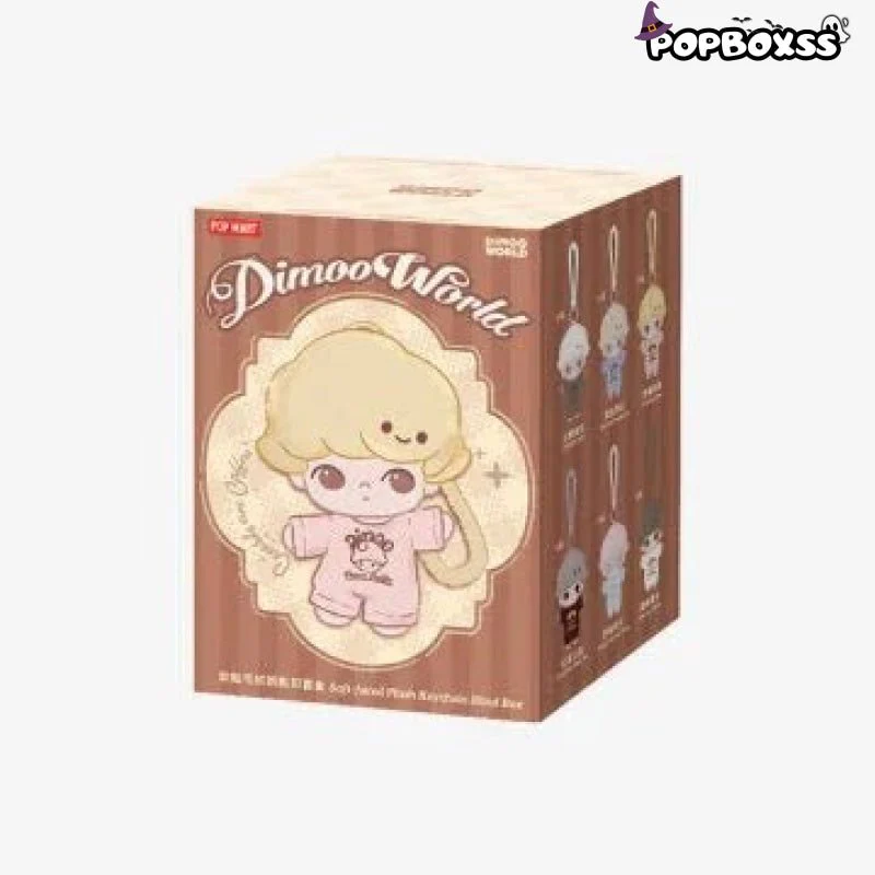 POPMART DIMOO Crush on Coffee Series-Soft-faced Plush Keychain Blind Box - POPBOXSS