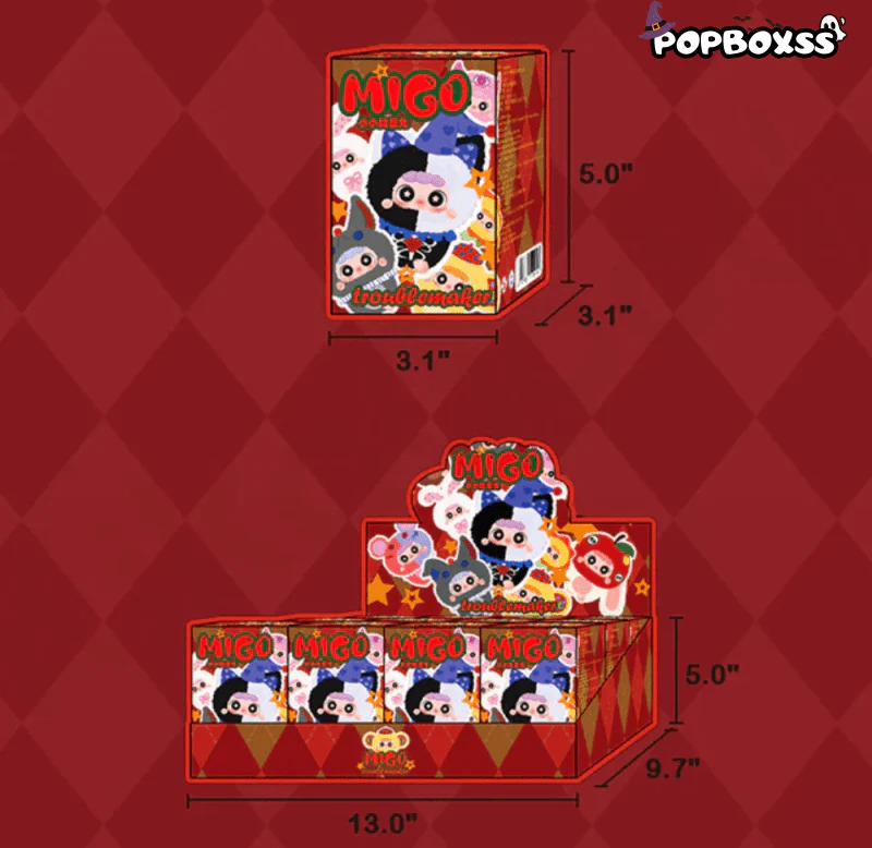 Migo Little Troublemaker Series Plush Pendant Blind Box - POPBOXSS