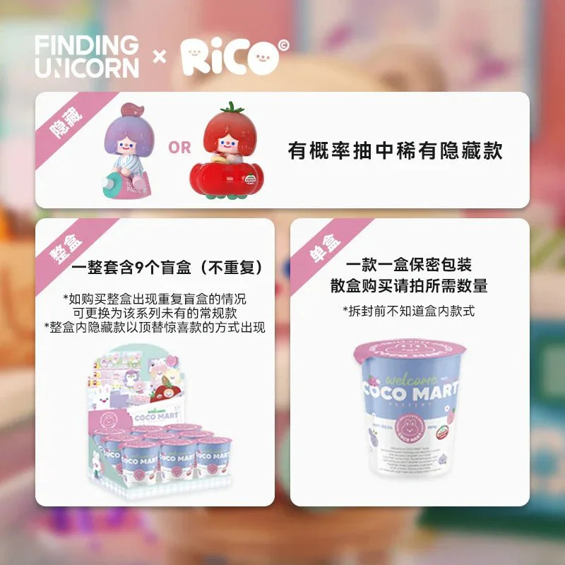 RiCO Welcome CoCo Mart Series Figures. Blind Box - POPBOXSS