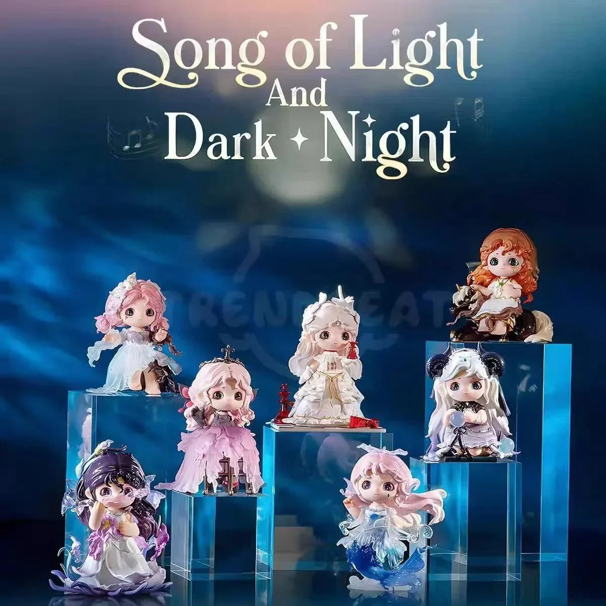 Joy Song of Light And Dark Night Series PVC Figures. Blind Box - POPBOXSS