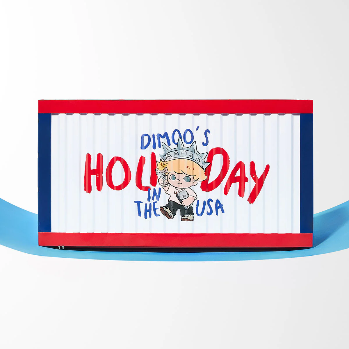DIMOO'S HOLIDAY IN THE USA SERIES-Luminous Display Container - POPBOXSS