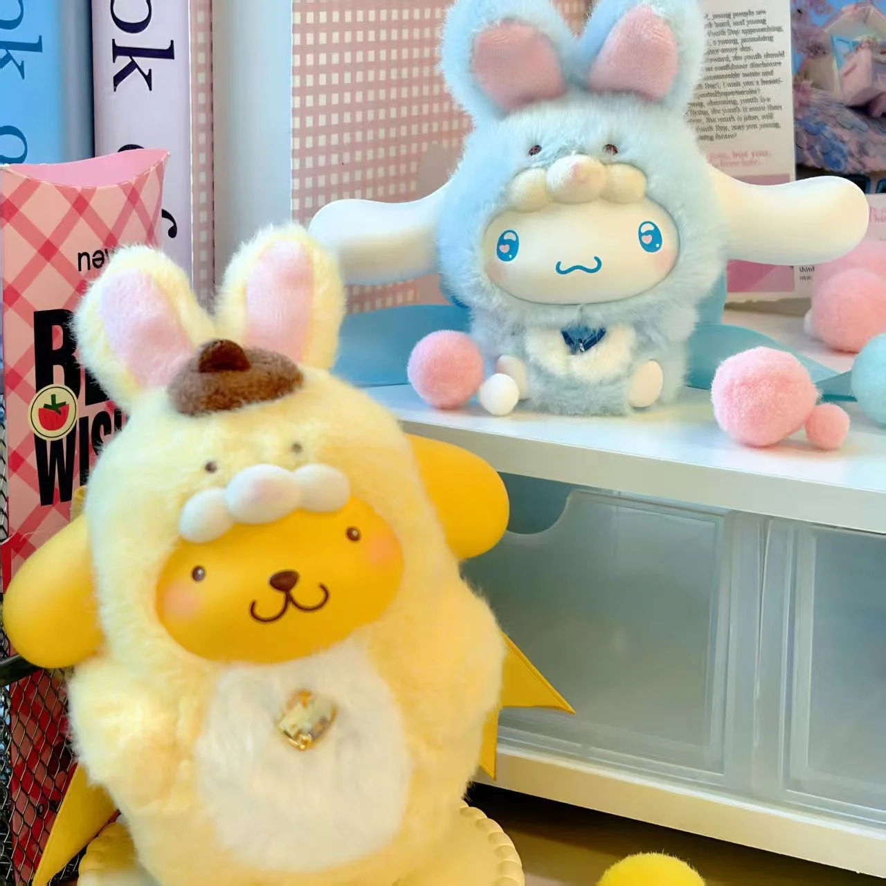 SANRl0 Characters Diamond Bunny Baby Series Plush Blind Box - POPBOXSS