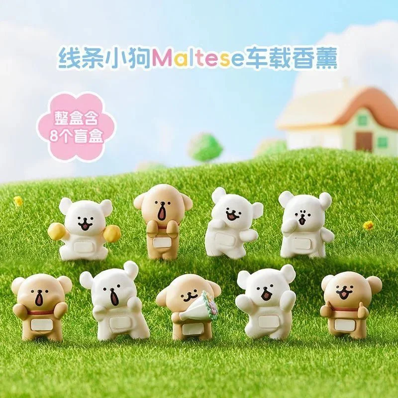 Maltese Car Freshener Series PVC Figures. Blind Box - POPBOXSS