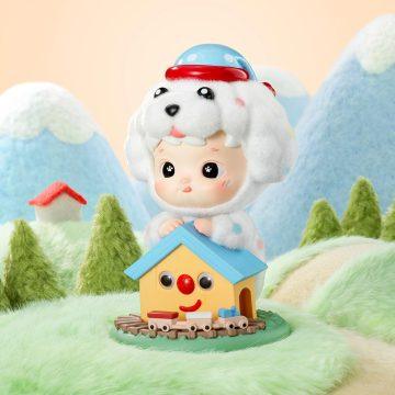 Hacipupu Fluffy Puppy Figure. Hanging Card - POPBOXSS