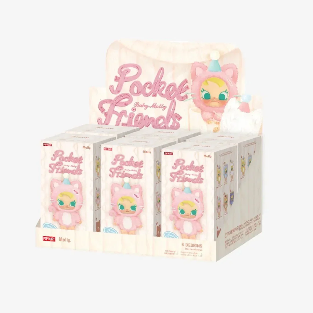 baby molly Pocket Friends Series Vinyl Plush Pendant Blind Box - POPBOXSS