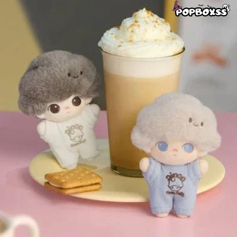 POPMART DIMOO Crush on Coffee Series-Soft-faced Plush Keychain Blind Box - POPBOXSS
