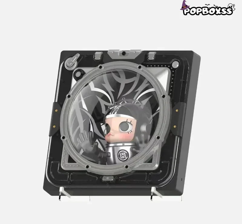 MEGA SPACE MOLLY 400% CLOT-Black Alienegra & ''IN SPACE'' 3D Painting - POPBOXSS