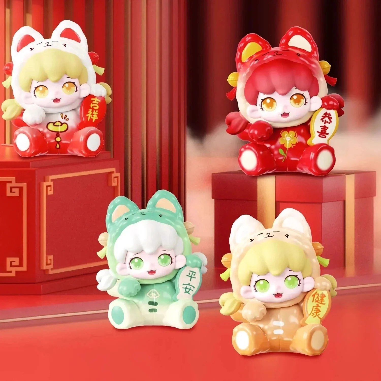 Mioco Lucky Cat Series Mini Bean Blind Box - POPBOXSS