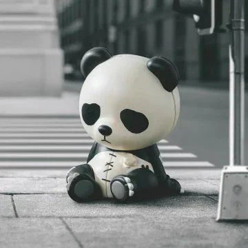 Hirono Doll Panda Figure - POPBOXSS