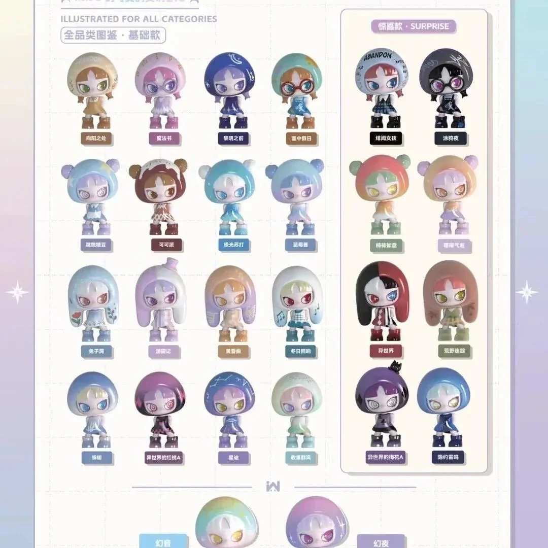 INN'S V2 Symphony of Illusion and Reality Mini Beans Series PVC Figures. Blind Bag - POPBOXSS