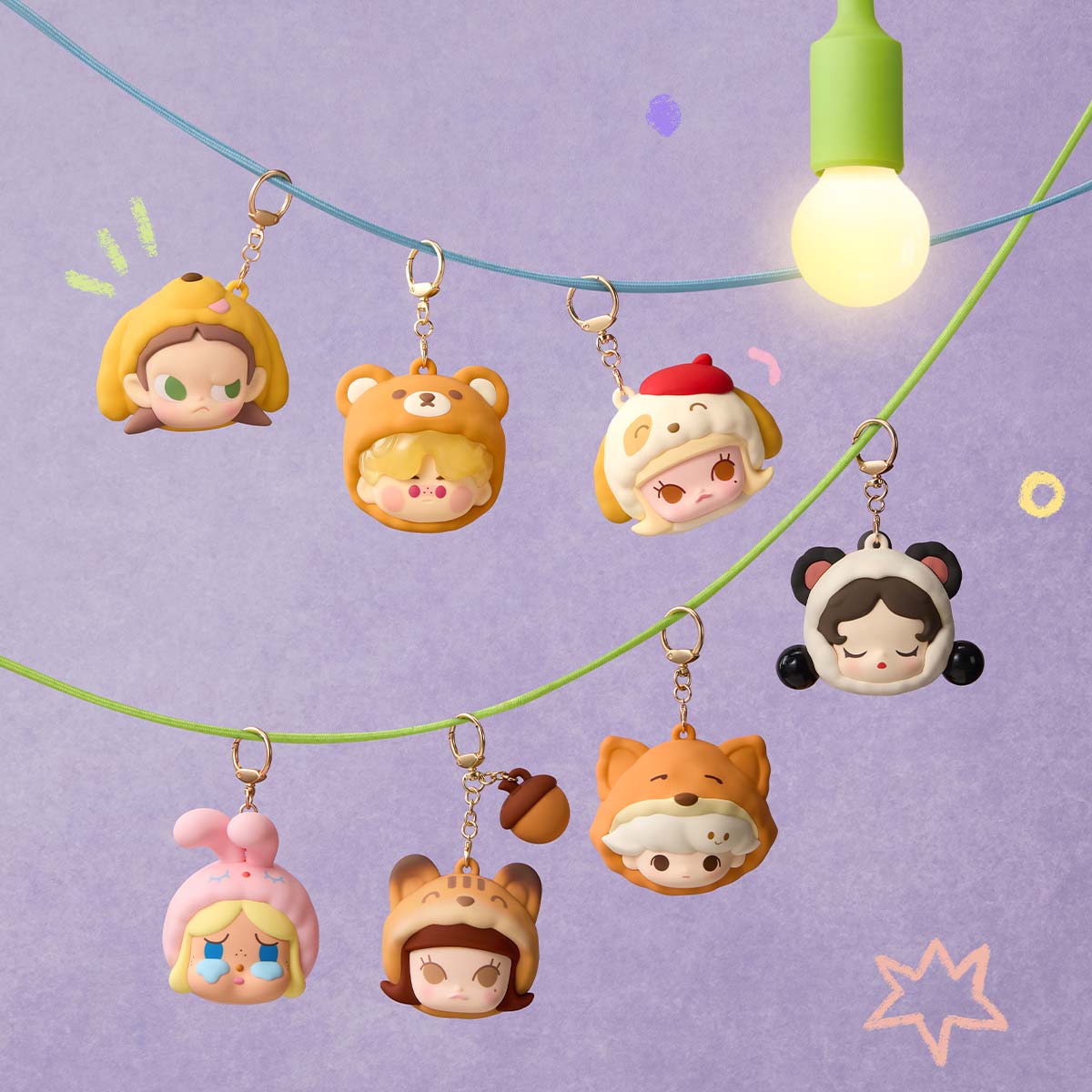 POP BEAN Pajama Party earphone bag - POPBOXSS