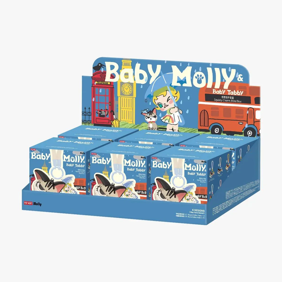 Baby Molly & Baby Tabby Series-Pinch Pendant Blind Box - POPBOXSS