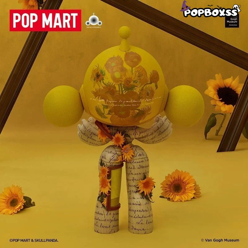 MEGA α SKULLPANDA 400% Van Gogh Museum Sunflowers - POPBOXSS