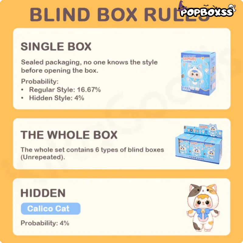 Samuel Little Cat Party Series Plush Blind Box - POPBOXSS