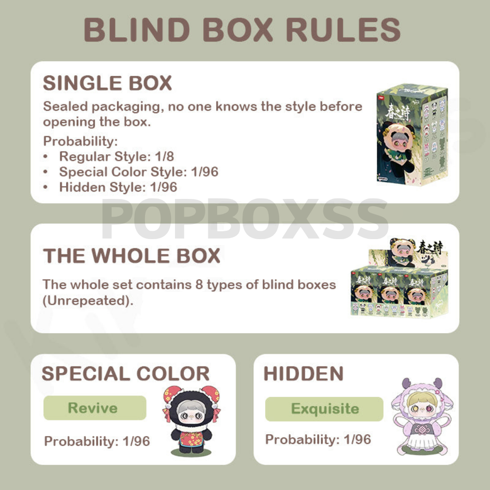 【US 3-5 Arrival】Maymei V3 Poem of Spring Series Plush Dolls. Blind Box - POPBOXSS
