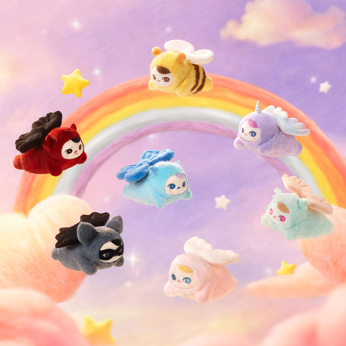 PUCKY BEANIE FLYING BABIES SERIES - Plush Pendant Blind Box - POPBOXSS