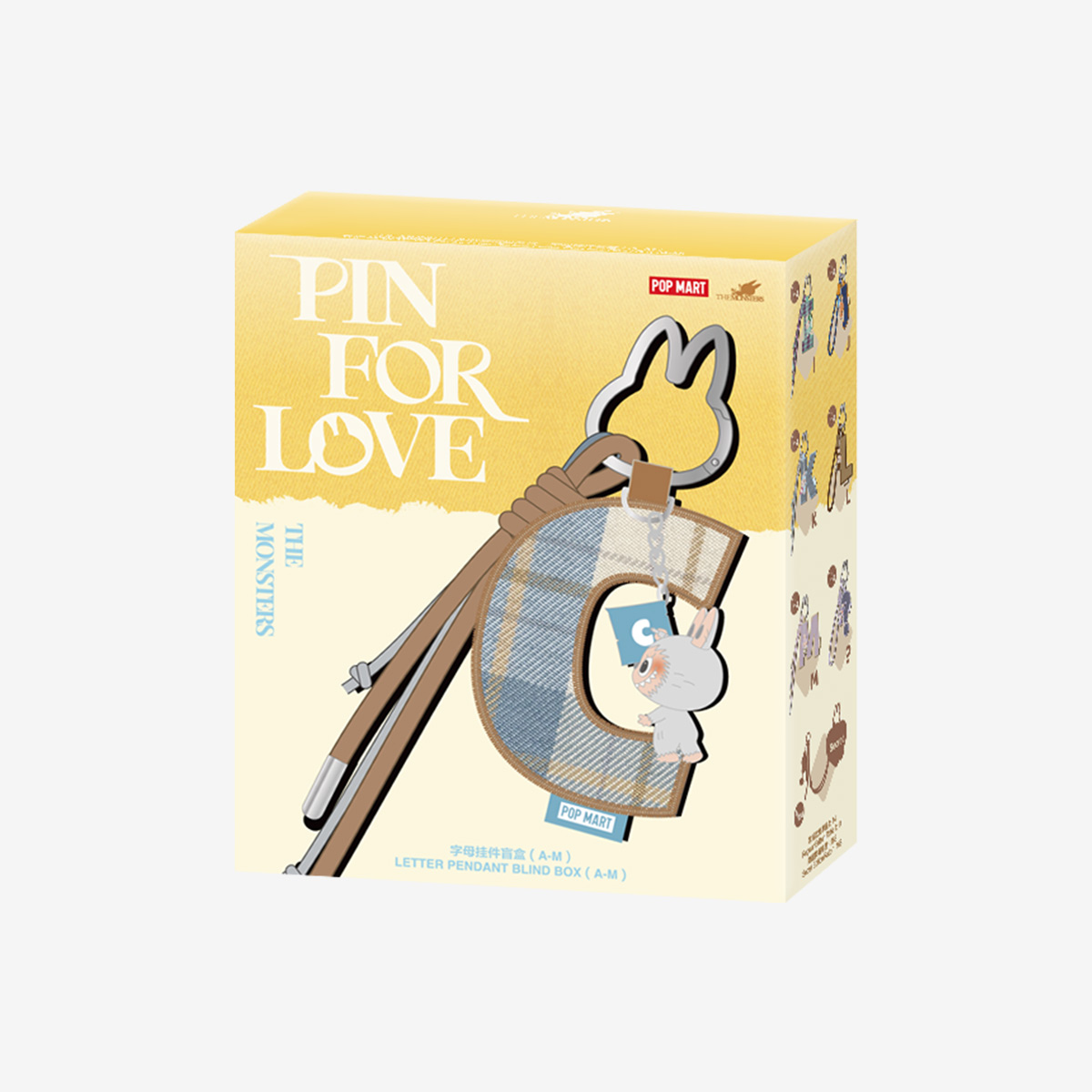 THE MONSTERS Pin for Love Series- Letter Pendant Blind Box - POPBOXSS