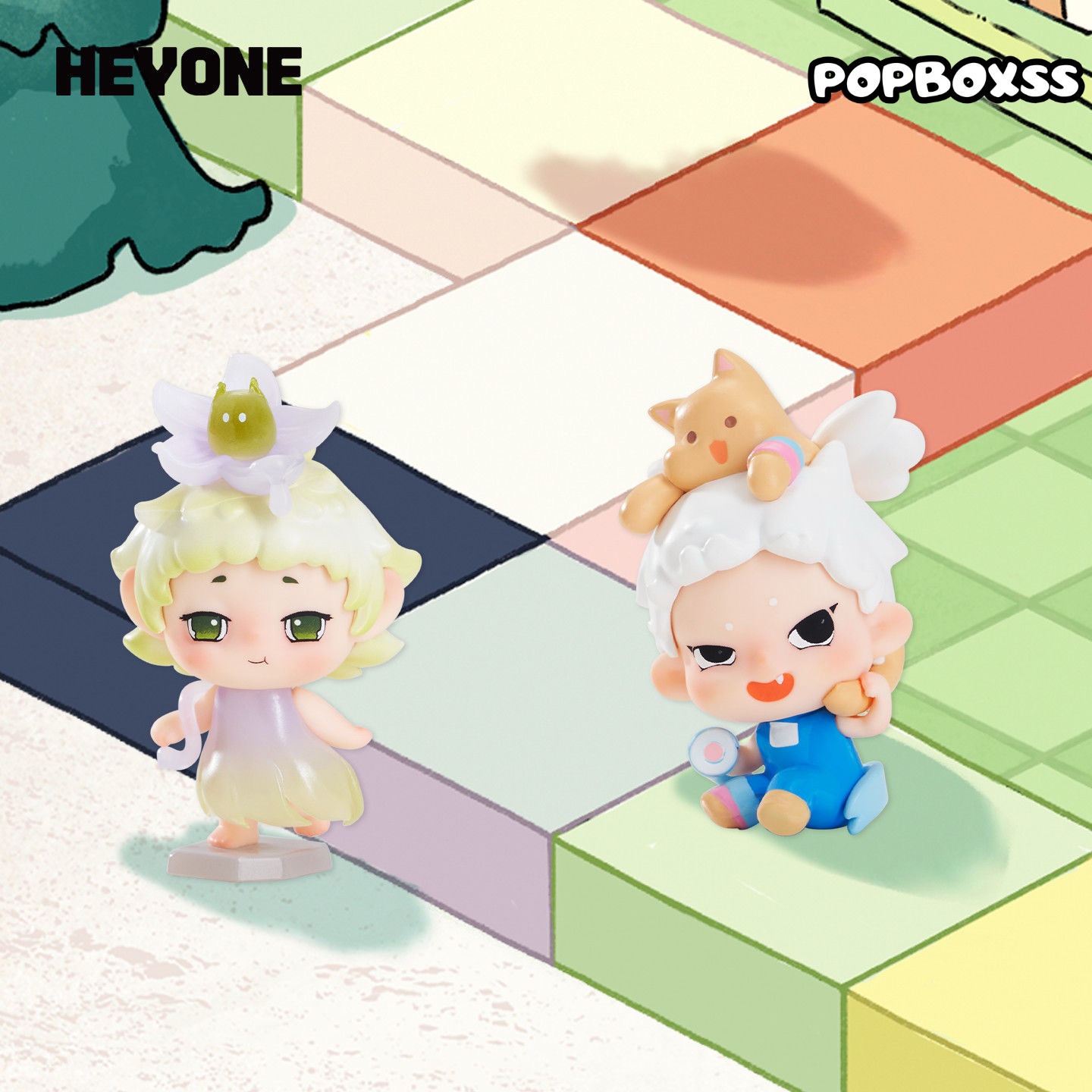Heyone Time Town Escape Series Mini Figures, Blind Bag - POPBOXSS