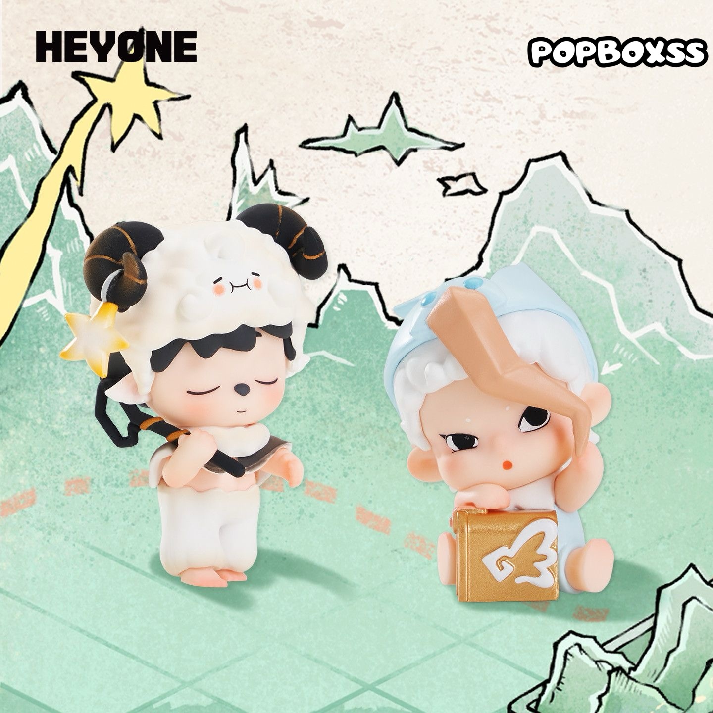 Heyone Time Town Escape Series Mini Figures, Blind Bag - POPBOXSS