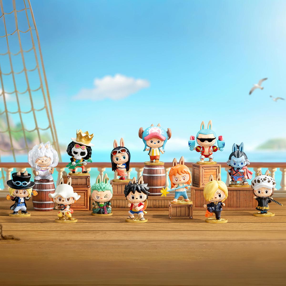 THE MONSTERS x ONE PIECE Series Figures labubu Blind Box - POPBOXSS