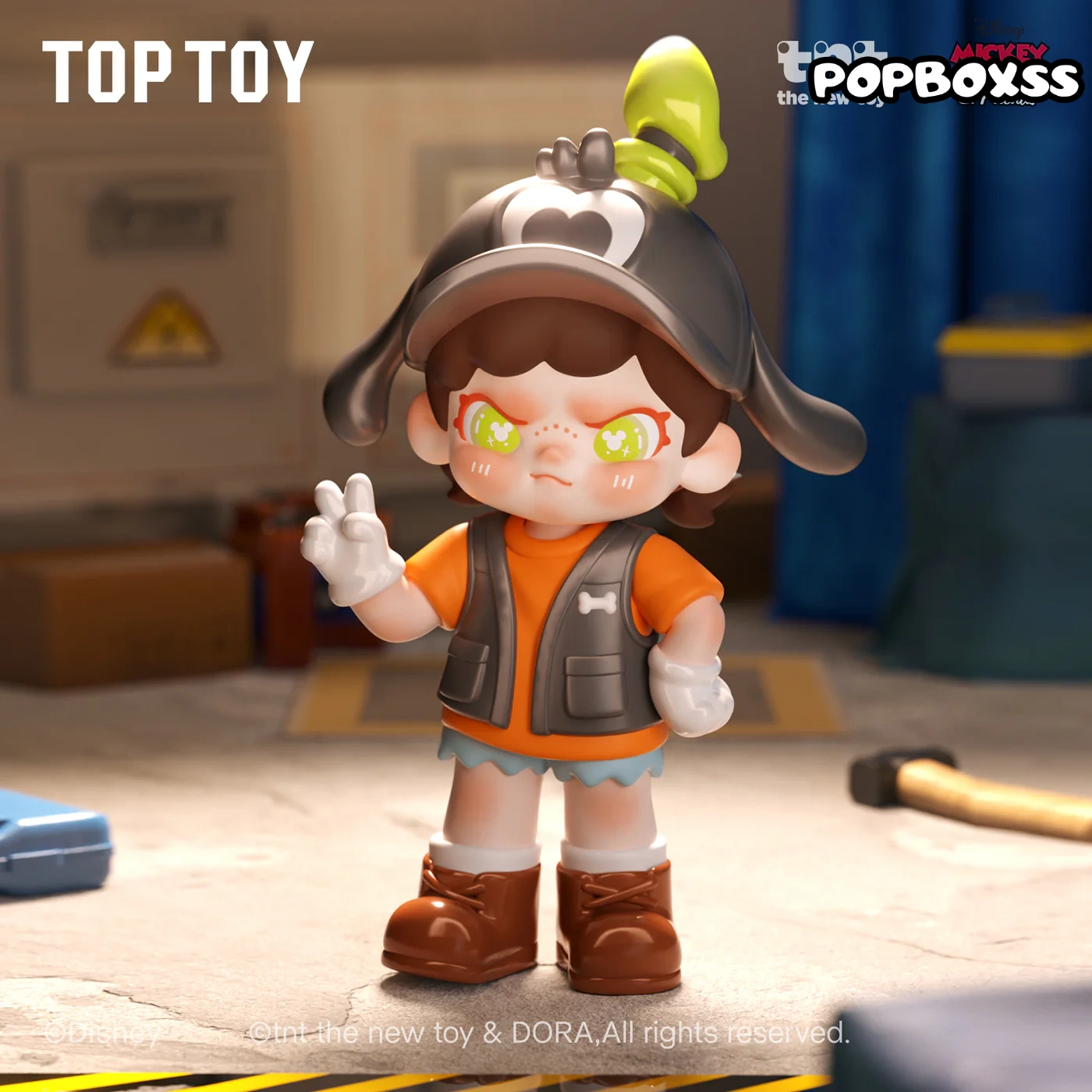 TOP TOY DISNEY DORA Loves Mickey Series Figures Blind Box