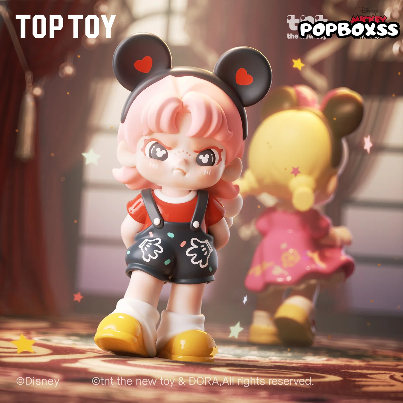 TOP TOY DISNEY DORA Loves Mickey Series Figures Blind Box