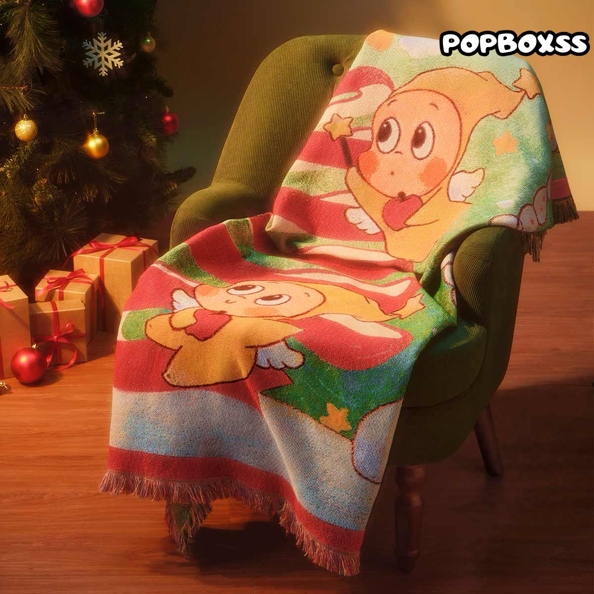 Apple of My Eye Series - Twinkle Twinkle Throw Blanket - POPBOXSS